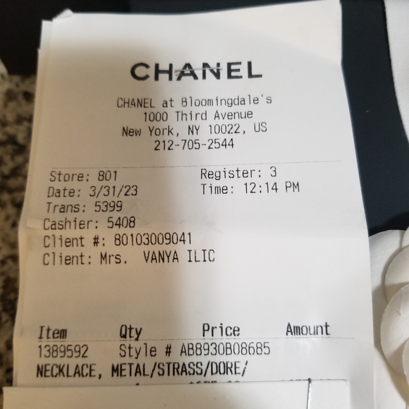 🆕️ Chanel CC Logo  Gold &Strass Necklese - Picture 13 of 15